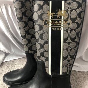 Coach rain boots